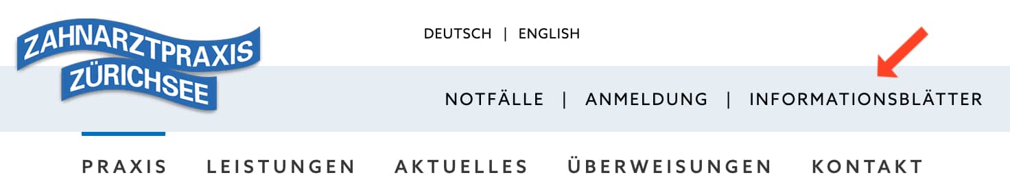 Wo man die Patienteninformationen findet